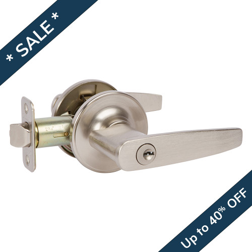 Asheville Entry Leverset, Satin Nickel (US15)