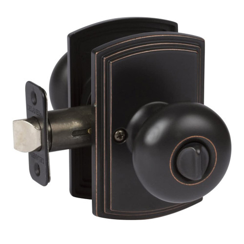 Santo Entry Knobset, Oil-Rubbed Bronze Edged (US10BE)