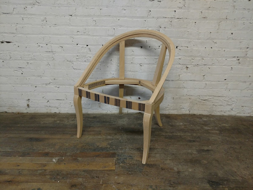 Transitional Dining Chair / Accent Chair Frame - Unfinished