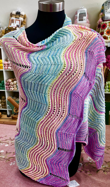 Knit Huasco Hand dyed Cotton Wrap Kit