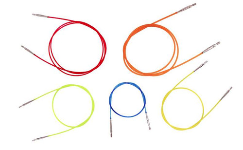 Knit Pro Colour Coded Cable 100cm - Red Knit Pro IC Cables KnitPro