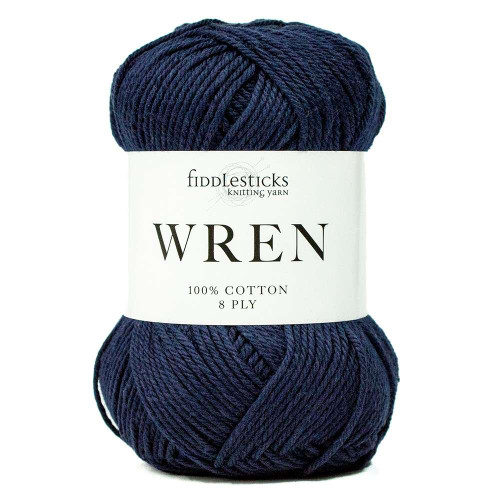 Fiddlesticks Wren 027 Navy Wren 8ply Fiddlesticks