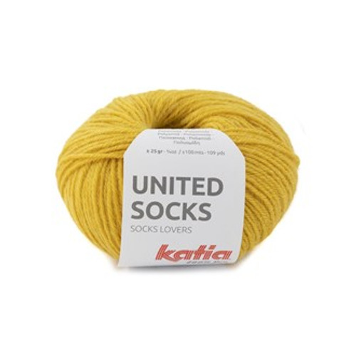 Katia United Socks 19 Mustard