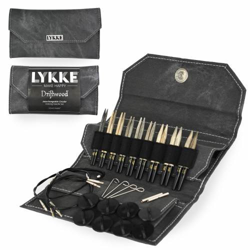 Lykke DRIFTWOOD 3.5inch Interchangeable Circular Knitting Needle Set Lykke Needle Sets Lykke