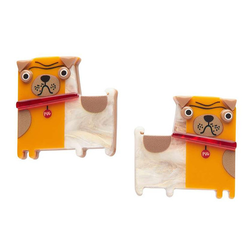 Order of the Pug Hair Clips Set - 2 Piece Erstwilder Clearance Sale. Erstwilder