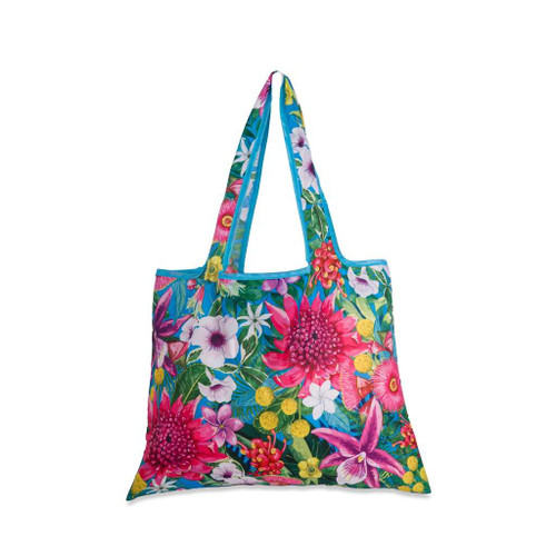 Foldable Shopper Bag Tropicana Australiana Totes and Clutches Lal La Land