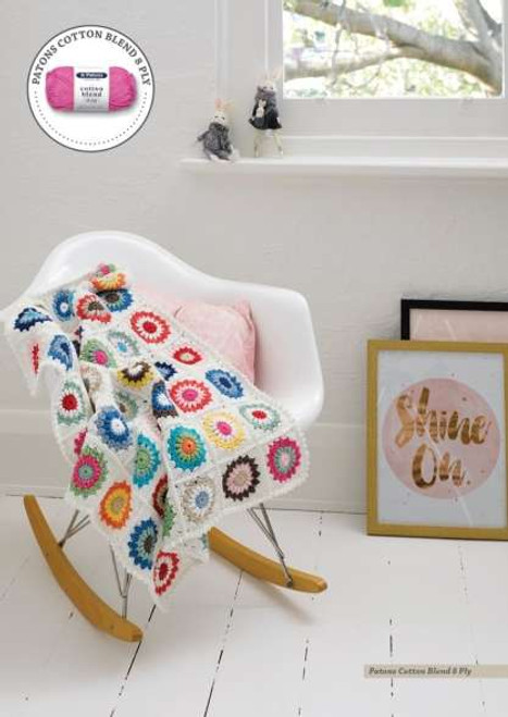 CROCHET Pram Blanket Kit Kits Patons