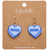 Candy Heart Drop Earrings – Blue