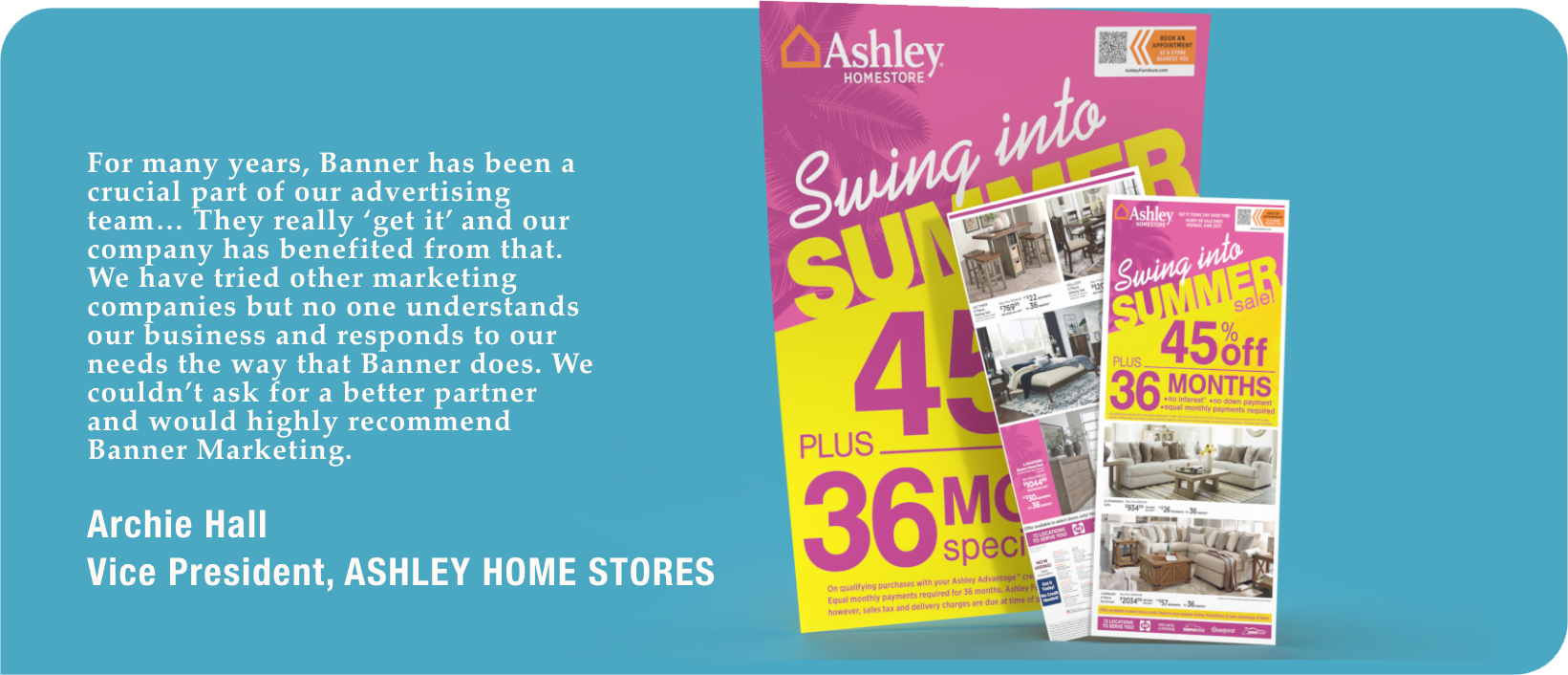 Ashley Home Store Testimonial
