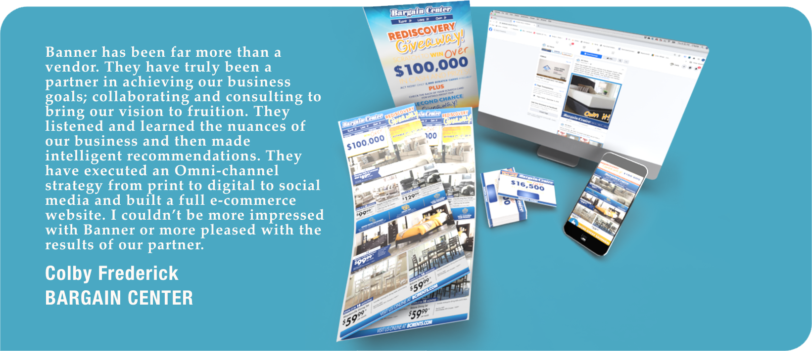 Bargain Center Testimonial