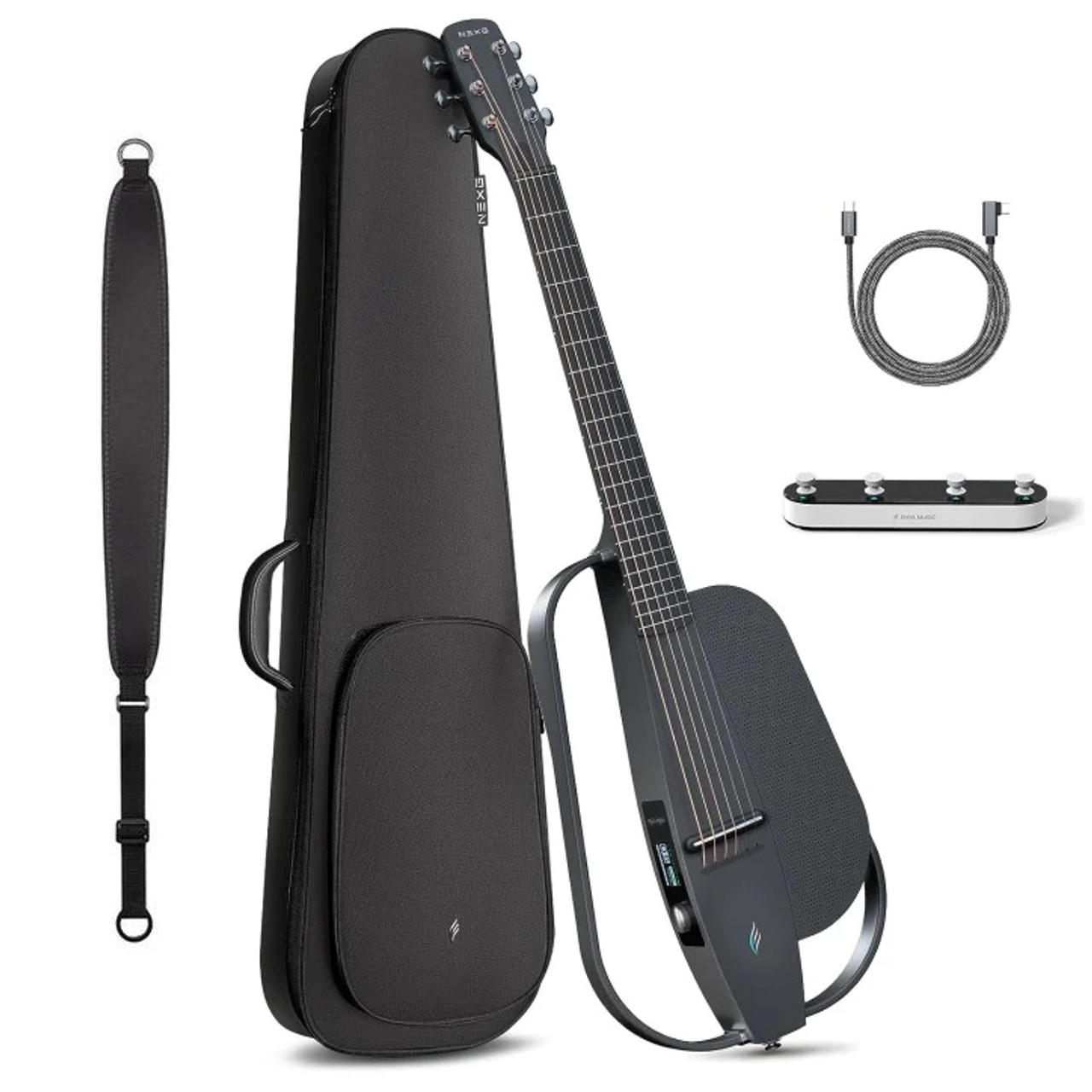 enyas Enya Inspire Electric Smart Guitar in Black – Enya Music UK