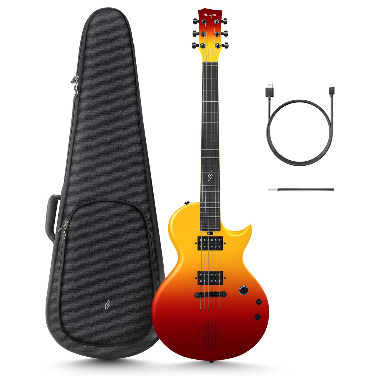 Enya Nova Go Sonic Volcanic Red - Electric Guitar