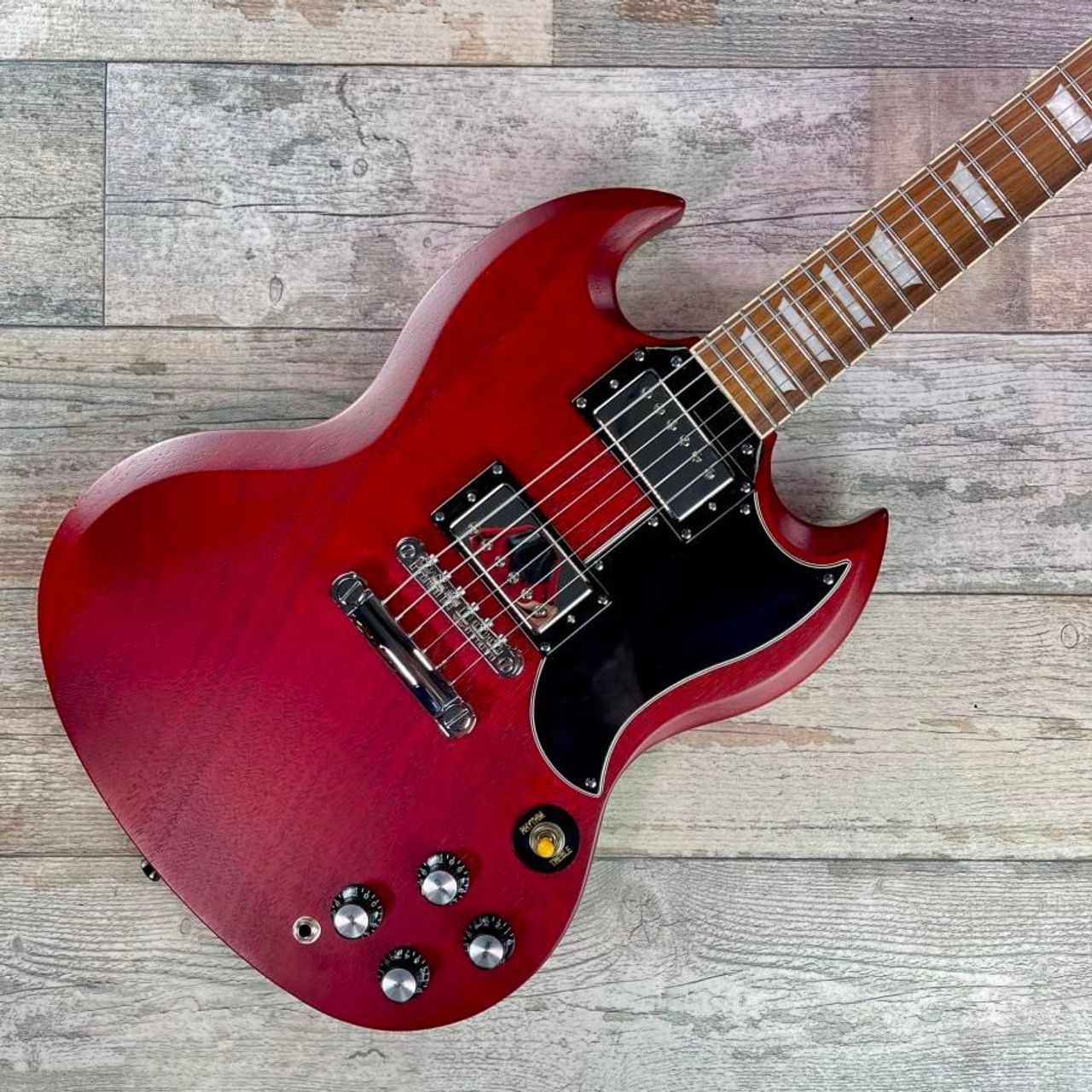 大人気通販Epiphone G-400 Worn Cherry エピフォン SG ギター