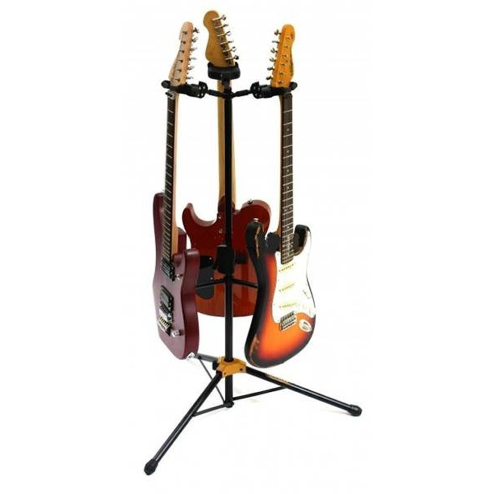 Hercules GS432B PLUS - Auto Grip Triple Guitar Stand w/ Foldable Yoke