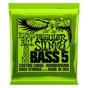 Ernie Ball Regular Slinky Bass 45-130 - Electric 5 String Bass Strings