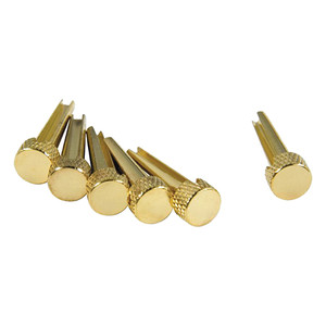 D'Andrea Tone Pins: Brass - Acoustic Guitar Bridge Pins