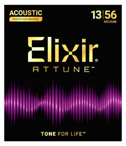 Elixir ATTUNE Phosphor Bronze Acoustic Guitar Strings - 13-56