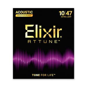 Elixir ATTUNE Phosphor Bronze Acoustic Guitar Strings - 10-57