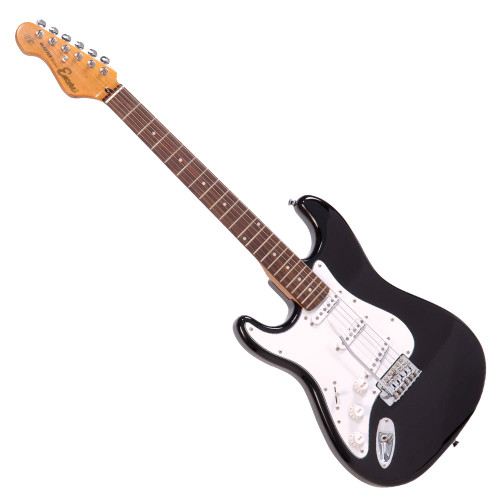 Encore E6 Electric Guitar ~ Left Hand Black