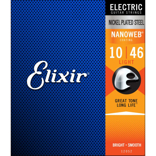 Elixir Nanoweb Light 10-46 - Coated Nickel Wound Electric Guitar Strings
