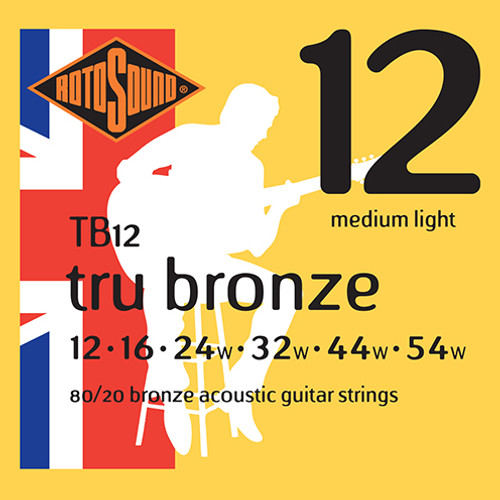 Rotosound Tru Bronze 12-54 Extra Light Acoustic Guitar Strings