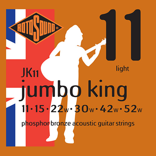 Rotosound Jumbo King 11-52 Light Acoustic Guitar Strings