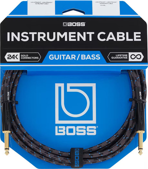 Boss BIC-5 - 5ft/ 1.5m Guitar Instrument Cable - Straight/ Straight