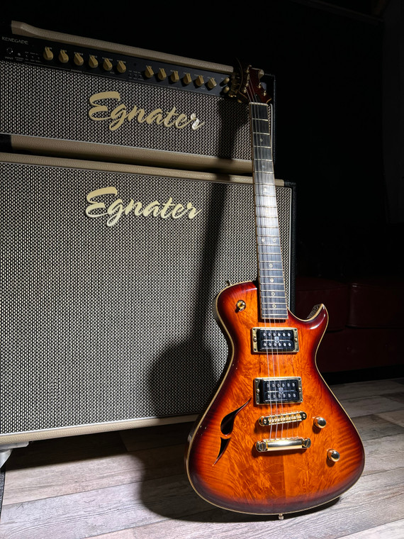 Laurent Cavé Luthier - L.Cavé Thinline Dark Cherry Burst