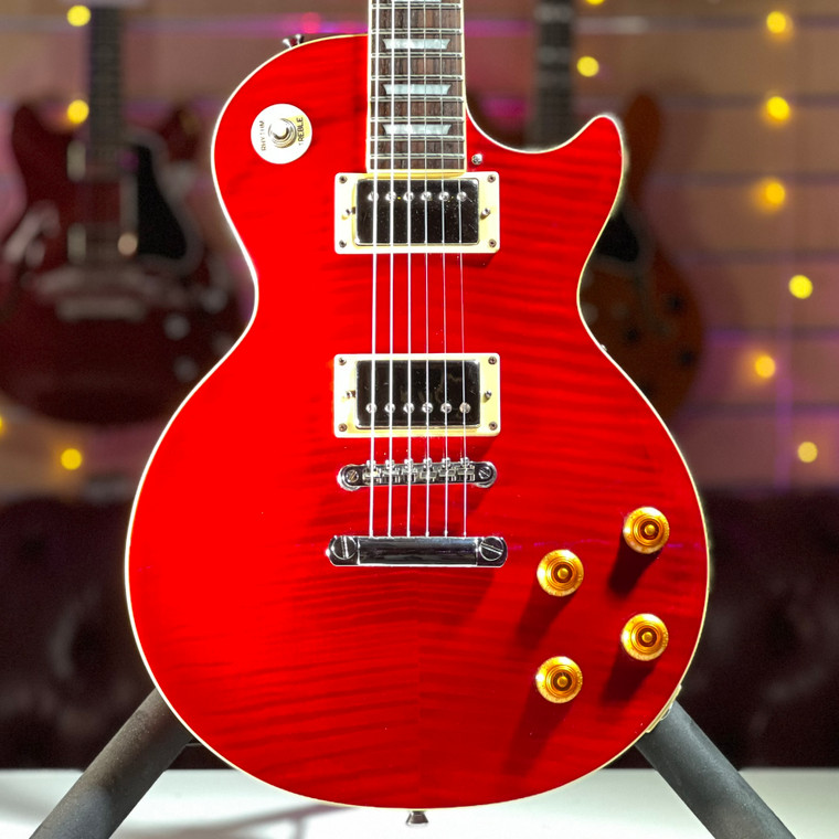 2005 Epiphone les Paul Standard PlusTop - Translucent Red