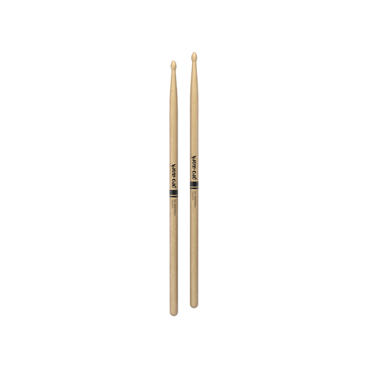 Promark Forward 5A Lacquered Hickory Drunsticks - Wood Tips - TX5AW
