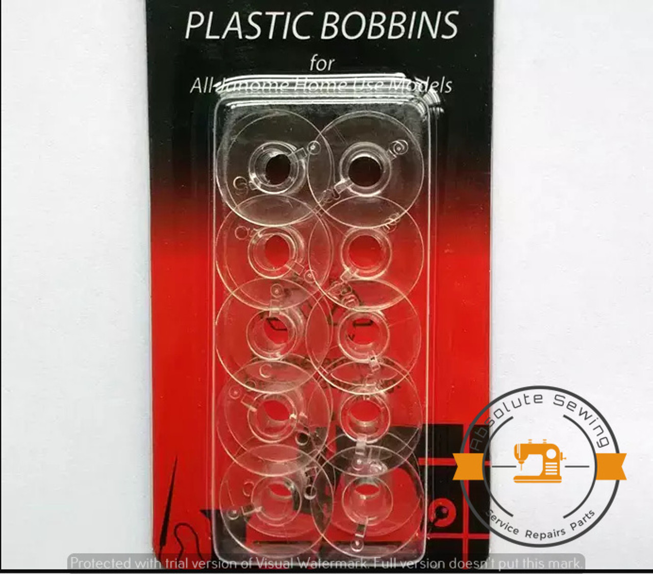 10 Plastic Bobbins to fit Janome sewing machines