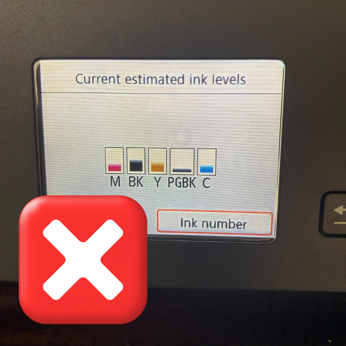 So, you’ve just refilled your 680/681 edible ink cartridges and now you have an error…….