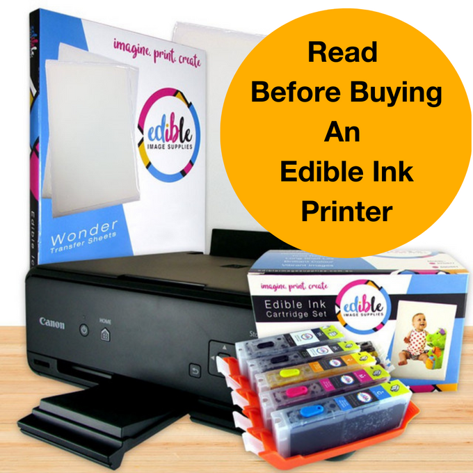 Icinginks Latest Edible Printer Bundle - Edible Image Printer, Edible  Cartridges, Edible Paper, Edible Ink Cleaning Kit