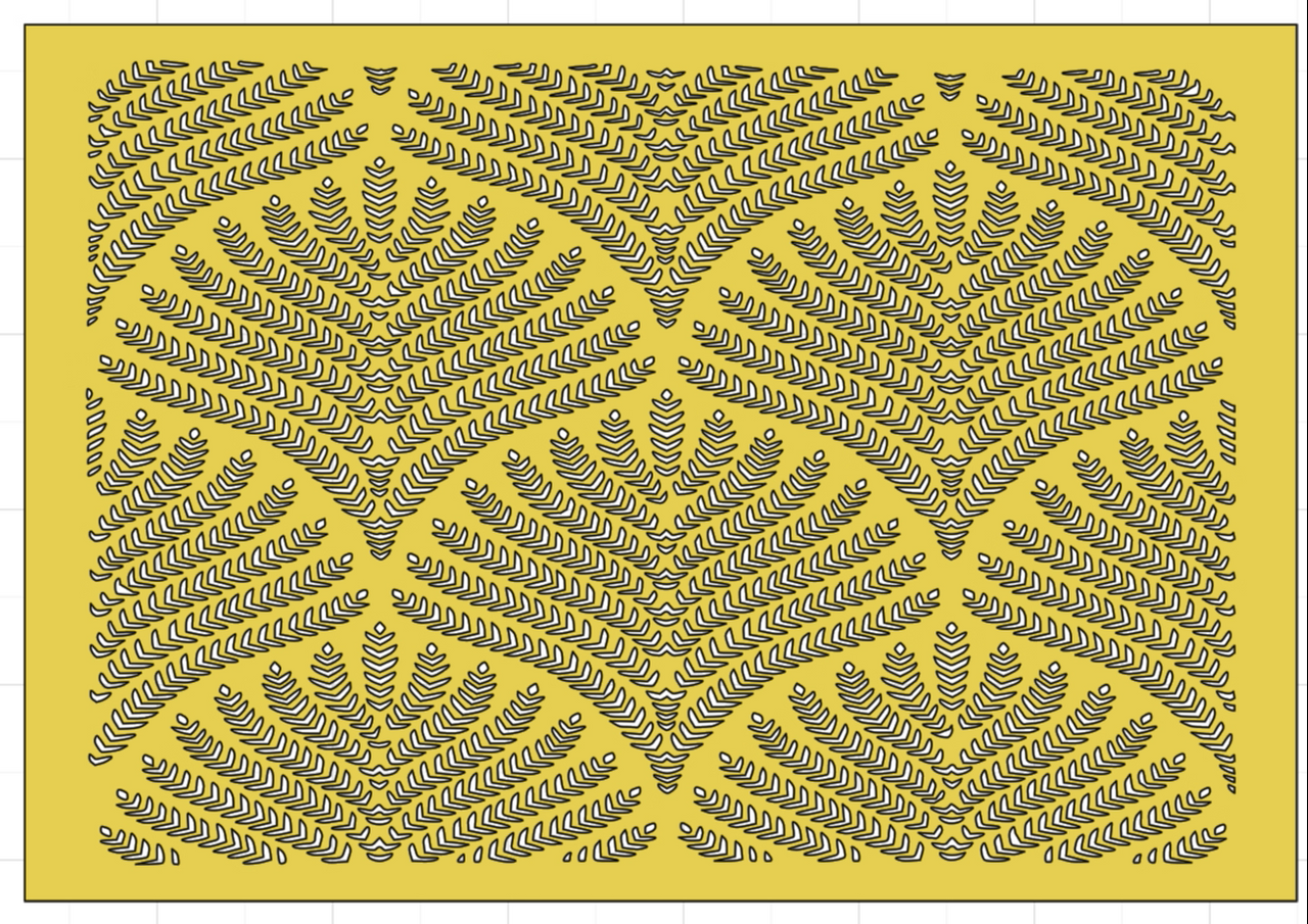wheat pattern stencil