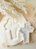 BECOH Collective - Floral Cross Cookie Stamp & Cutter