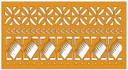 Belle Stencils - Samoan Comb Border
