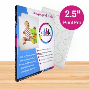 EIS PrintPro 2.5" Pre-Cut Round Icing Sheets (25 Sheet Pack) EIS PrintPro 2.5" Pre-Cut Round Icing Sheets (25 Sheet Pack)