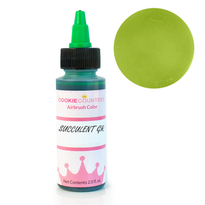 Cookie Countess - Succulent Green edible airbrush colour 2oz