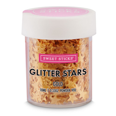 Sweet Sticks - GOLD GLITTER STARS