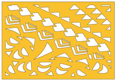 Belle Stencils - Cook Island Diagonal