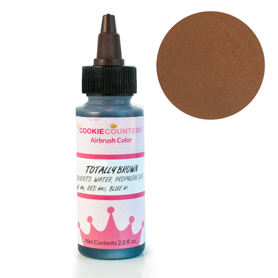 Cookie Countess - Totally Brown edible airbrush colour 2oz