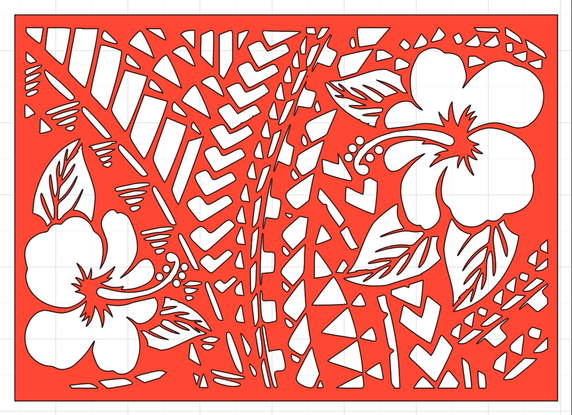 Belle Stencils - Samoan Hibiscus