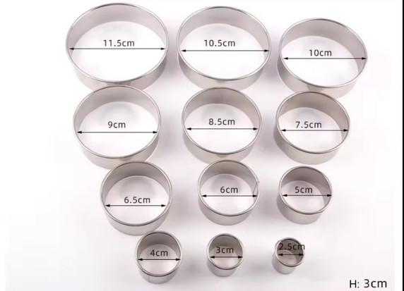 EIS 12 Piece Round Cutter Set Stainless