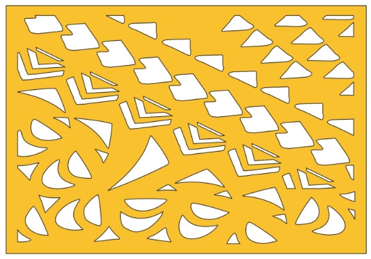 Belle Stencils - Cook Island Diagonal