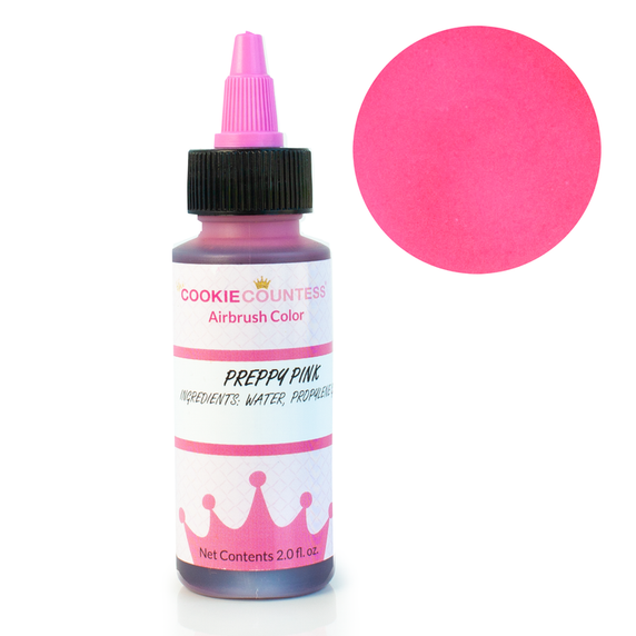 Cookie Countess - Preppy Pink edible airbrush colour 2oz
