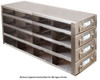2" boxes, 4 boxes deep x 3 drawers high, drawer loaded - Laboratory Freezer Rack 
