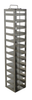 2" boxes, chest freezer rack with locking rod, 13 positions high - Laboratory Freezer Rack
