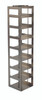 3" boxes, chest freezer rack with locking rod, 9 positions high - Laboratory Freezer Rack 