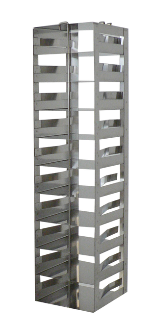 2" boxes, chest freezer rack, 10 positions high - Laboratory Freezer Rack