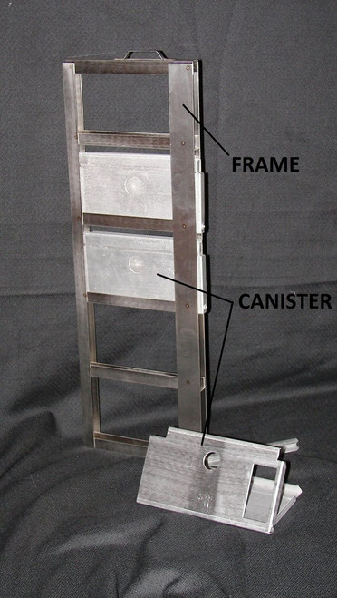 Blood Bag Canister Frame, Stainless Steel, for C-CRYOMACS50 , 7 position